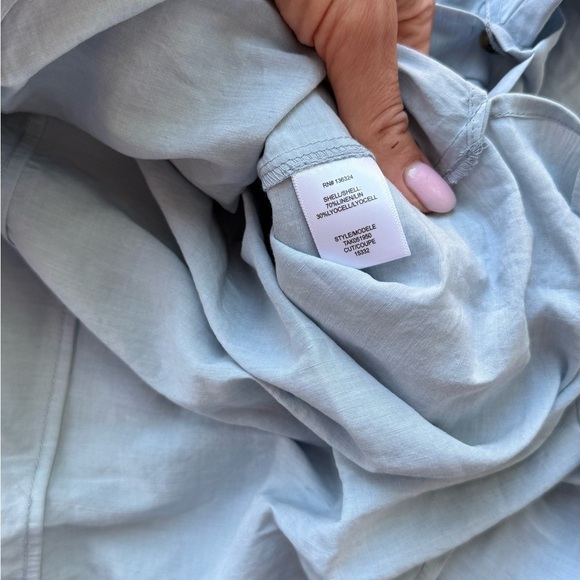 HALSTON HERITAGE Blue Shirt Dress Size 8 - Picture 8 of 10